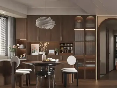 Living room 3D model 48