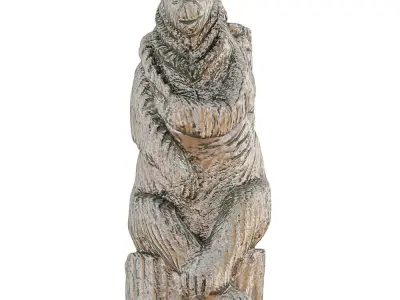 Park Sculpture Masha and the Bear 3D model