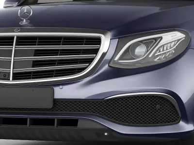 Mercedes E-class exclusive sedan hybrid 2017 3D model