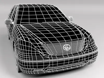 LEXUS LS 430 LOWPOLY Low-poly 3D model