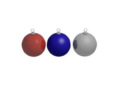 Christmas tree decorations Free 3D model