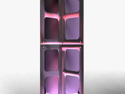 Stage Decor 28 Modular Wall Column 3D model