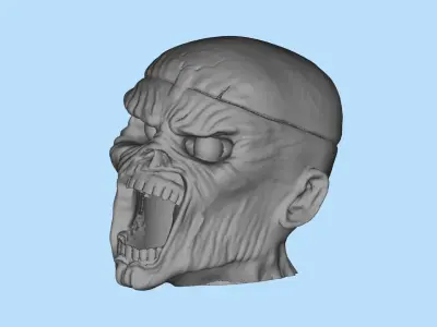 STL print Aviator skull and Eddy head for Wild Willie Driver KIT 3D print model