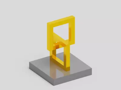 Interior Decor Low-poly 3D model