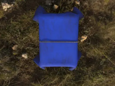 Brick Pallet  PBR  Game Ready Asset Free 3D model