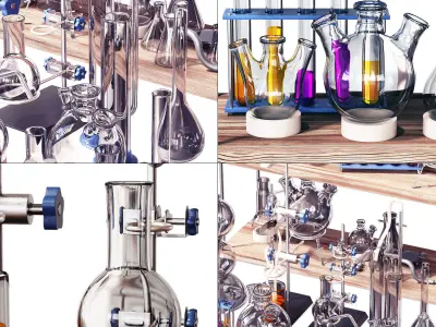 Chemistry dishes n2 3D model