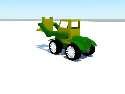 Tractor Toy 3D model