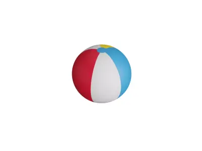 Beach Ball  Low-poly 3D model