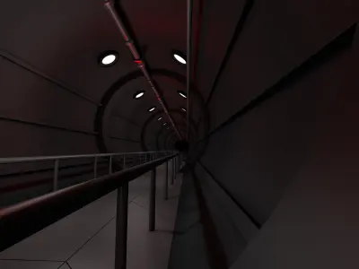 Sci Fi Tunnel 3D model