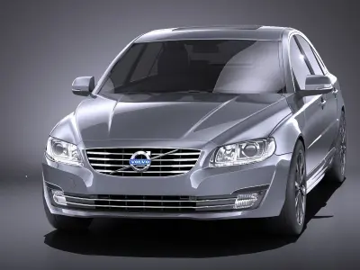 Volvo S80 2014 VRAY 3D model