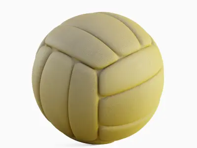 Simple Volleyball Ball Set 3D model