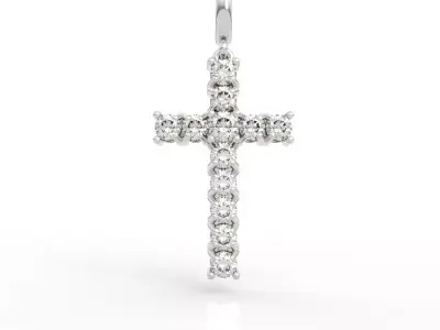 Diamond Cross Pendant 3D print model purchase