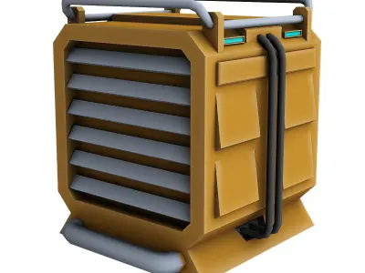 Generator Sci Fi 3d model Low-poly 3D model