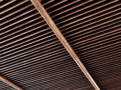 Ceiling straight thick branch n1  3D model