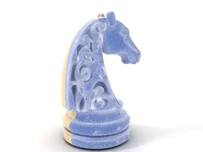 Elegant Ivory Knight model pack Low-poly 3D model