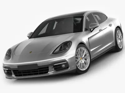 Porsche Panamera Hybrid and 4S 3D model