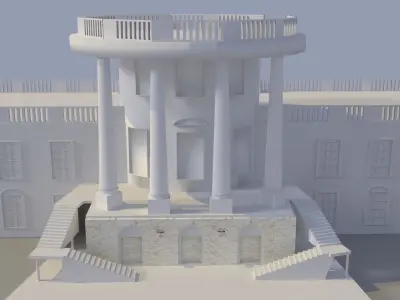 White House Low-poly 3D model