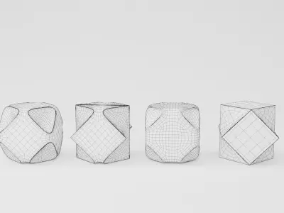 house decoration items Cube Free 3D model