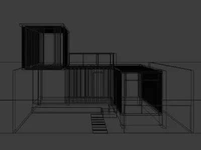 Container Home Free 3D model