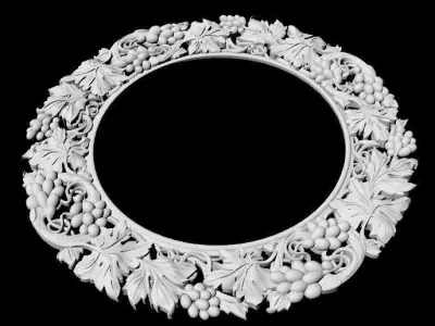 carved mirror 3D model shop