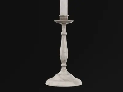 Candle Holder Low-poly 3D model