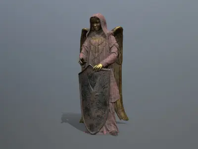 statue 5 Low-poly 3D model