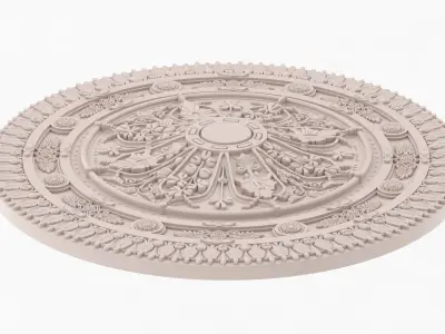 Classic Ceiling Medallion 39 3D model