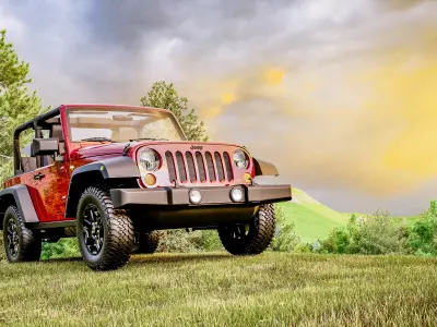 jeep wrangler 3D model buy