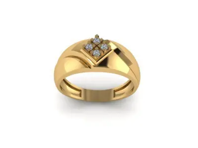 men wedding ring for daimonds 3D print model purchase