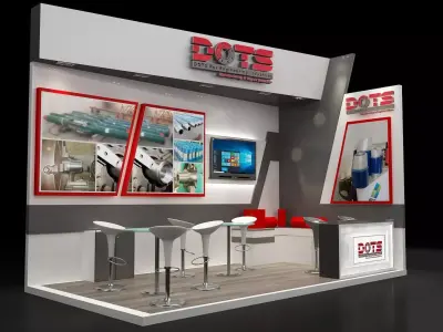Booth Exhibition Stand a250a  3D model