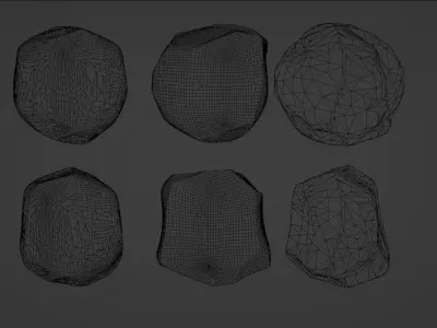 Free Simple Rock Bundle Free 3D model