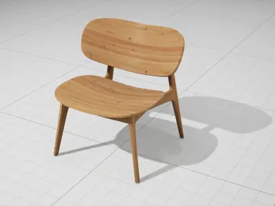 PLC Lounge UE4 Low-poly 3D model