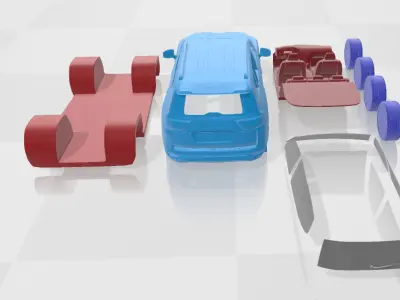 Toyota Land Cruiser 300 2022 - Separate Parts Model 3D print model