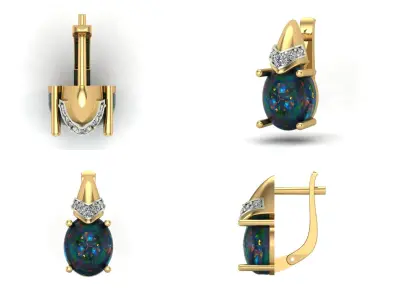 Earrings dp2 3D print model