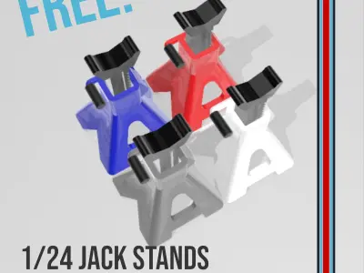 FREE Jack stands for dioramas Free 3D print model