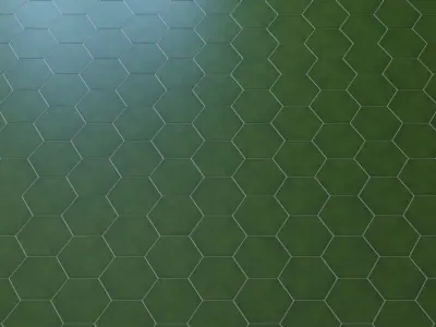 Cavallo Swiss Coffee 7 Hexagon Porcelain Tile 3D model