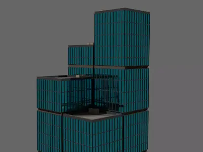 Modular Flow Skyscraper Free 3D model