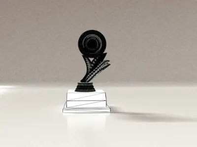 Trophy-Mementos-Gift gold trophy 3D model