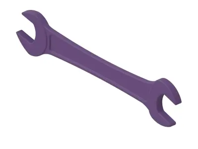 Plastic Exquisite Hand Tool Spanner Toy 3D model