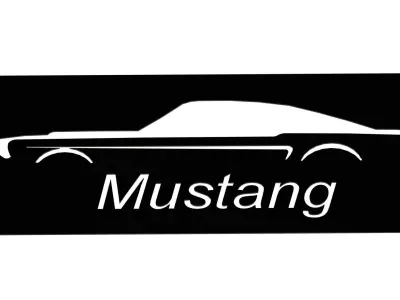 Mustang decor 3D print model