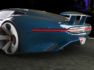 Mercedes-Benz AMG Vision Gran Low-poly 3D model