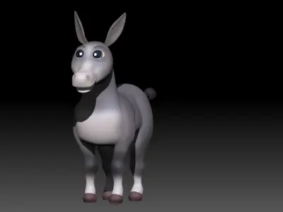 Donkey 3D model buy