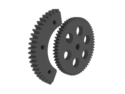 VAG Throttle Gear Repair Kit 3D print model