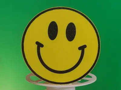 Smiley Face Trailer Hitch Cover 3D print model
