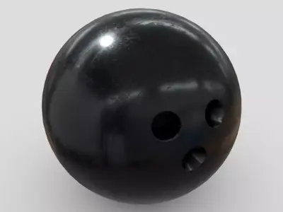 Bowling Ball Low-poly 3D model