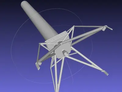 Space X Grasshopper F9R Dev VTOL Test Rocket 3D print model