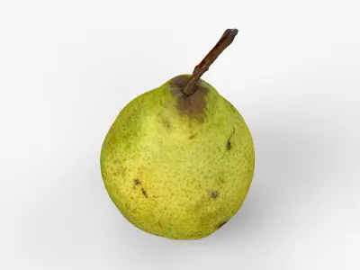 Photorealistic 3D scan of pear Low-poly 3D model