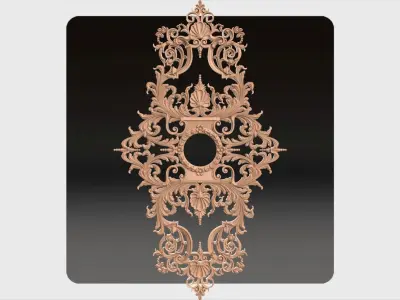 Carved decor for cnc 43 3D model