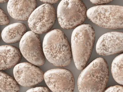 Panel pebble smooth Color Bathroom 3D model