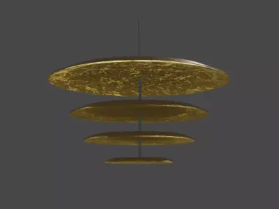 Gold Lamp 3D model